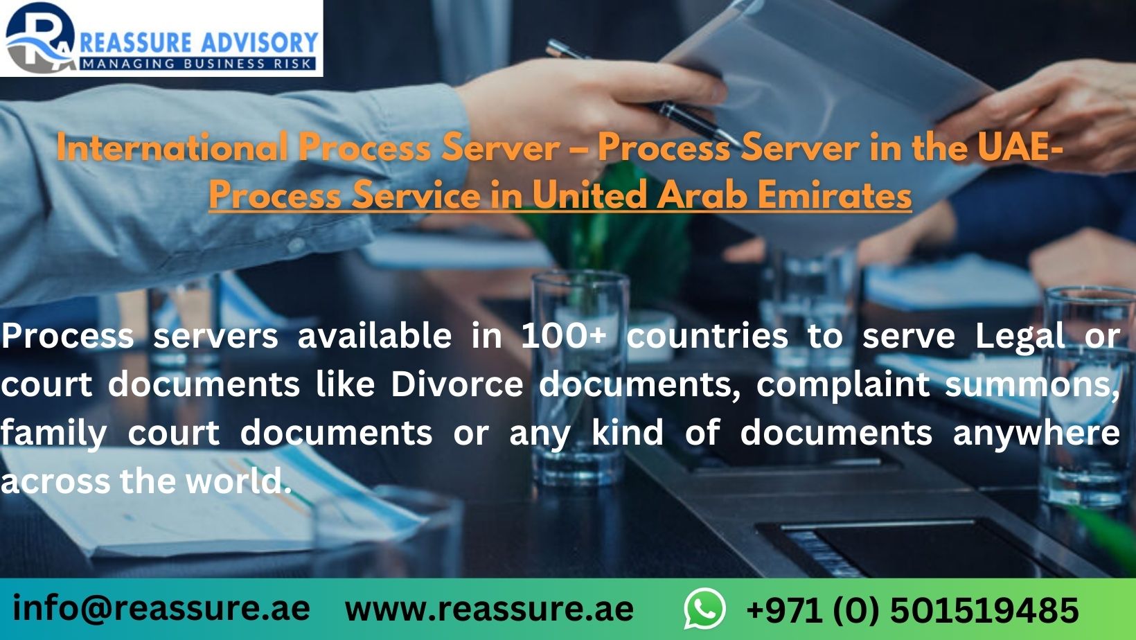 Process servers in Dubai, Informal process services in Dubai, Informal process services in India, Arabic Translation service in Dubai